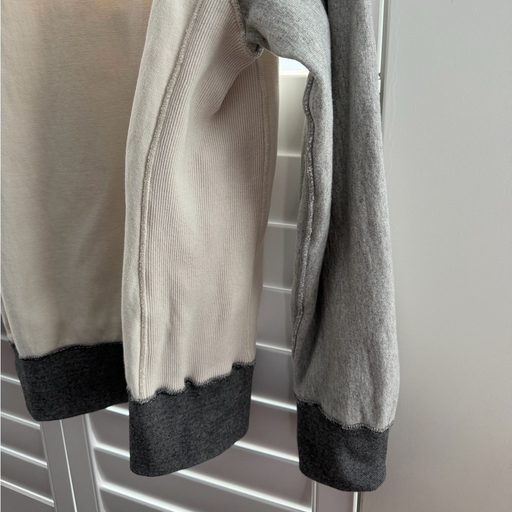 Todd Snyder Cream and Gray Two-Tone Sweatshirt - Picture 13 of 14